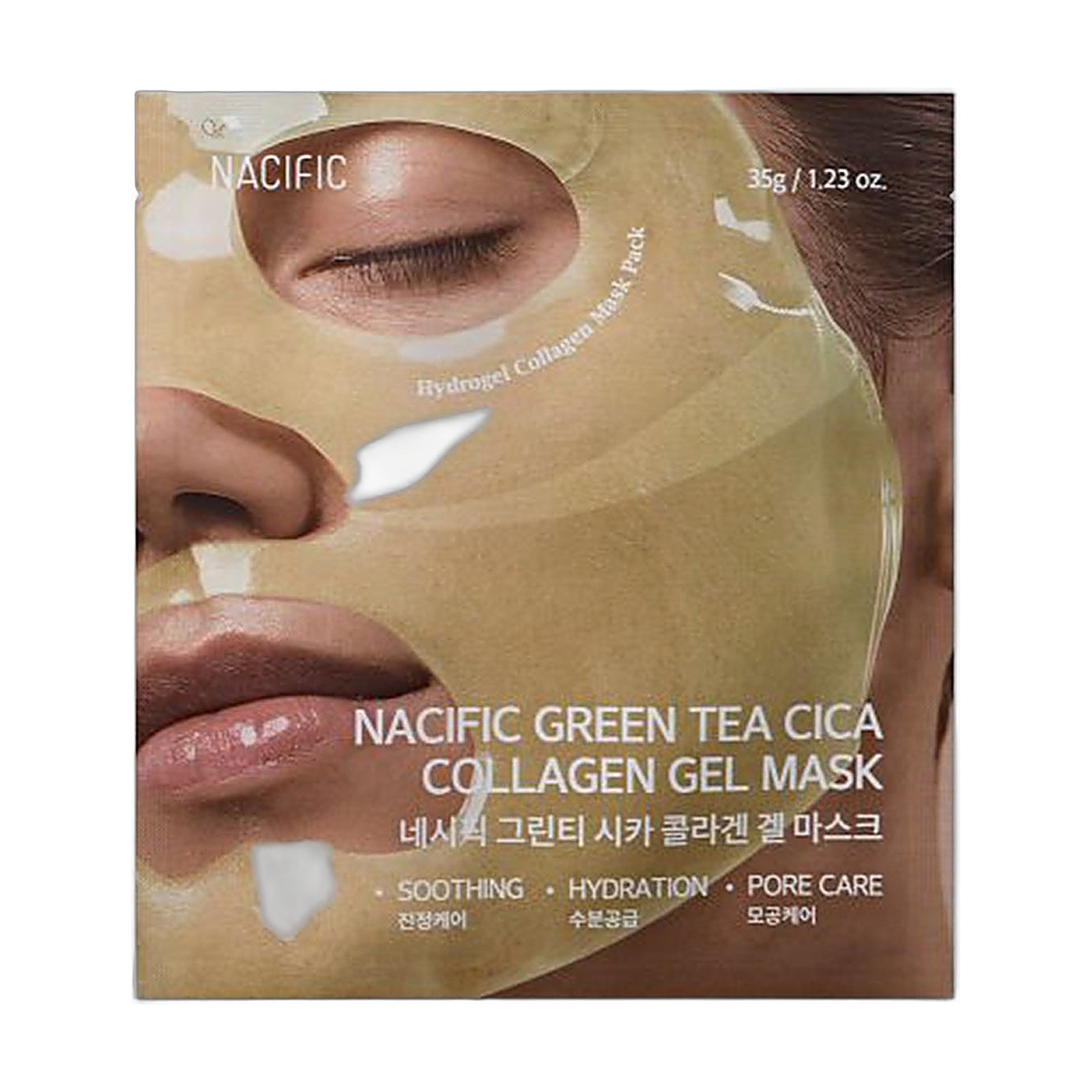 Green Tea Cica Collagen Gel Mask Individual - 240ea
